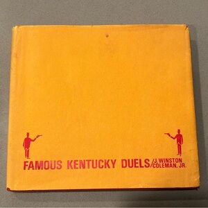Famous Kentucky Duels Book
